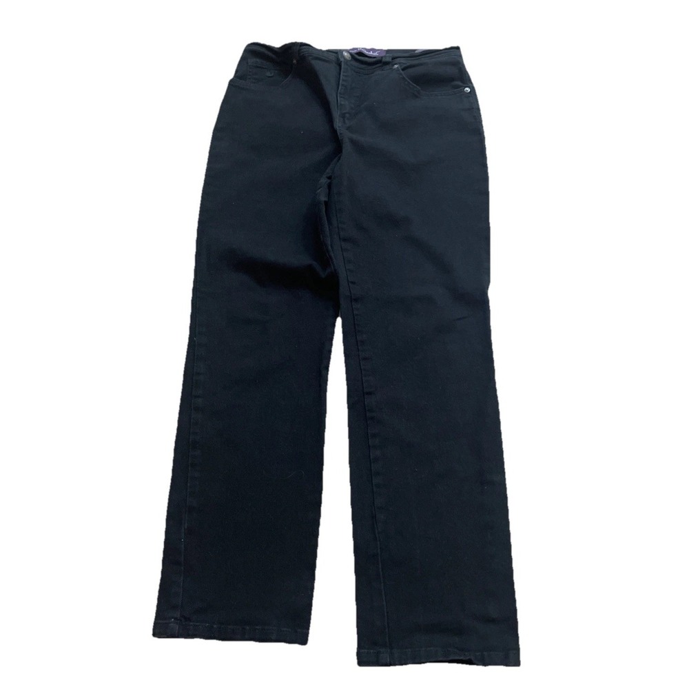 Gloria Vanderbilt Amanda Denim Jeans‎ Women's Size 8P Stretch Black